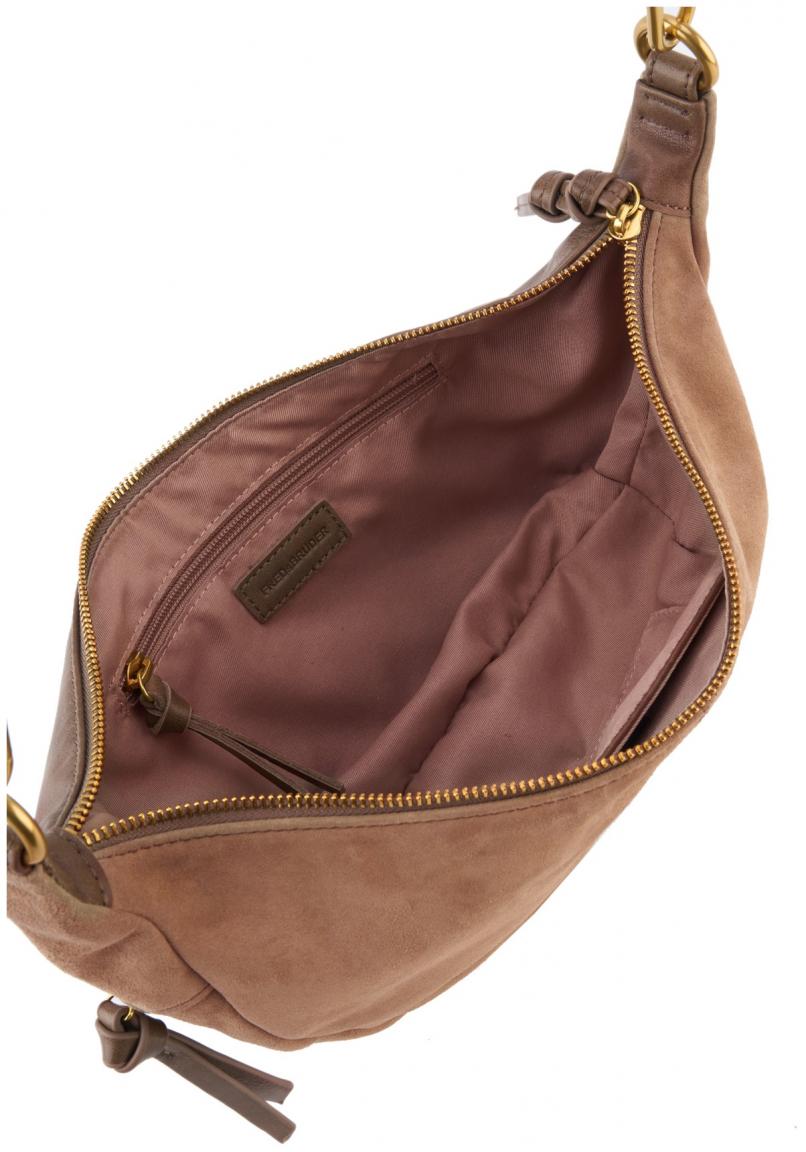 mondförmige Umhängetasche FREDsBRUDER Beyond Crossbag Toffee braun