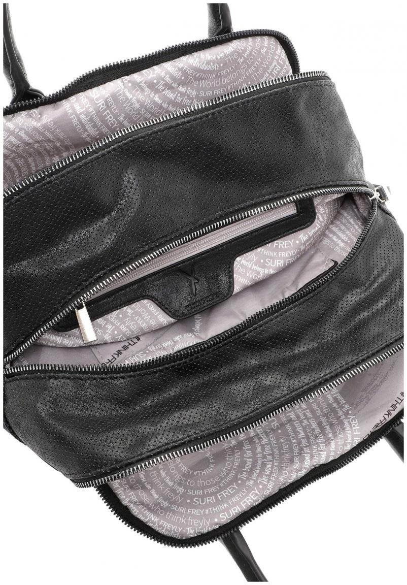 perforierte Henkeltasche Suri Frey Suzy schwarz
