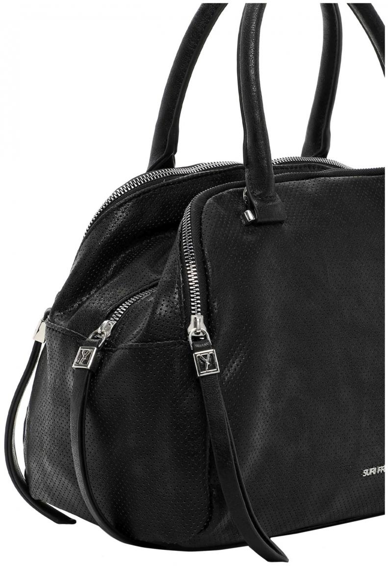 perforierte Henkeltasche Suri Frey Suzy schwarz