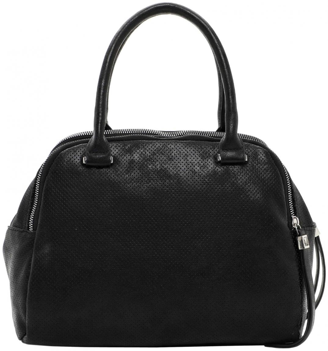 perforierte Henkeltasche Suri Frey Suzy schwarz