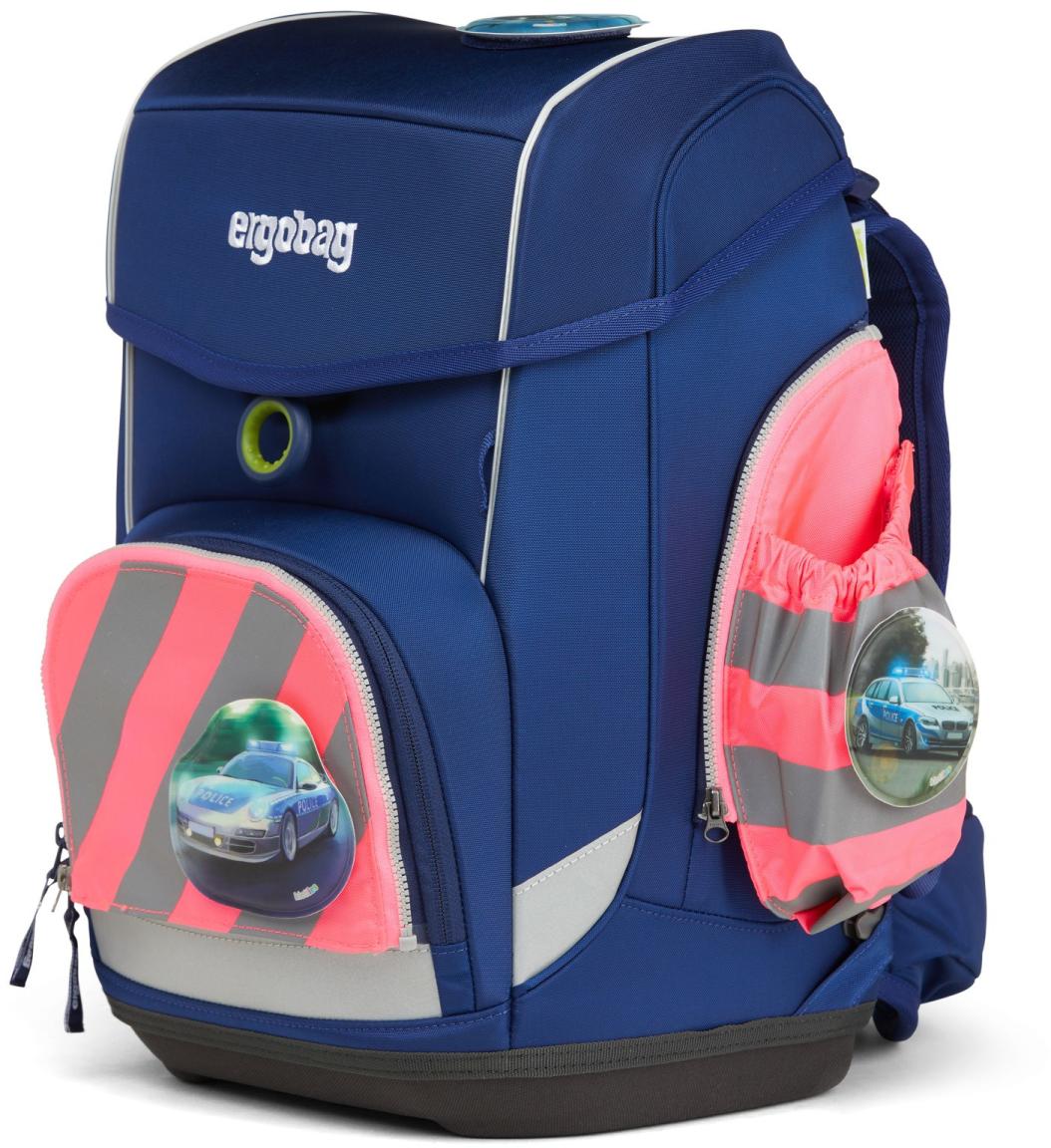 pink Reflektorstreifen ergobag Zippies Seitentaschenset für Schultasche
