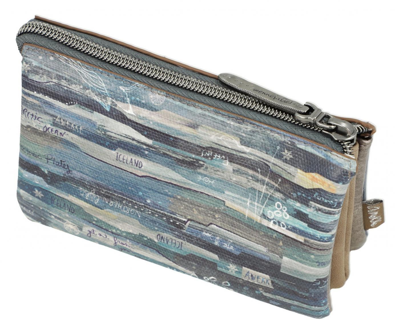 praktisches Etui Anekke Iceland blau metallic Glanzstück