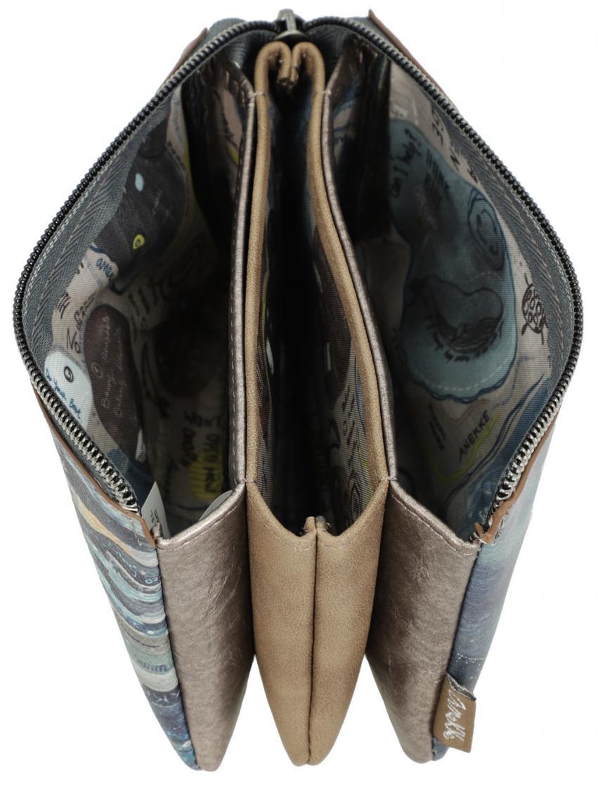 praktisches Etui Anekke Iceland blau metallic Glanzstück