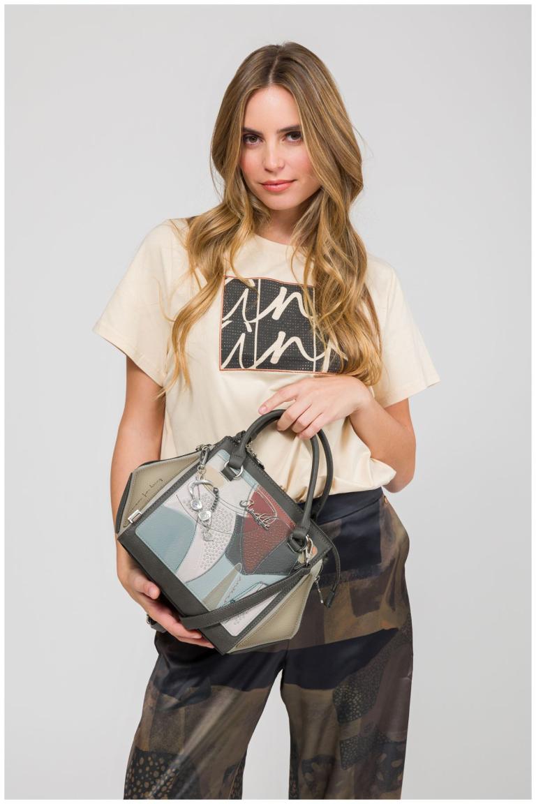 raffinierte Kurzgrifftasche Nietendekor Sophia Auralis Anekke