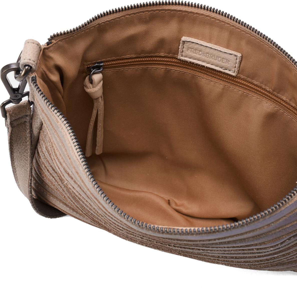 raffinierte Umhängetasche Layer Crossbag Caramel FREDsBRUDER Vintage