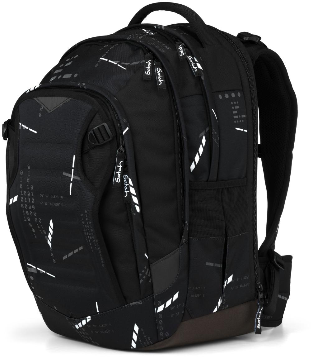 reflektierende Schultasche Ninja Matrix Satch Match Plus schwarz mitwachsend