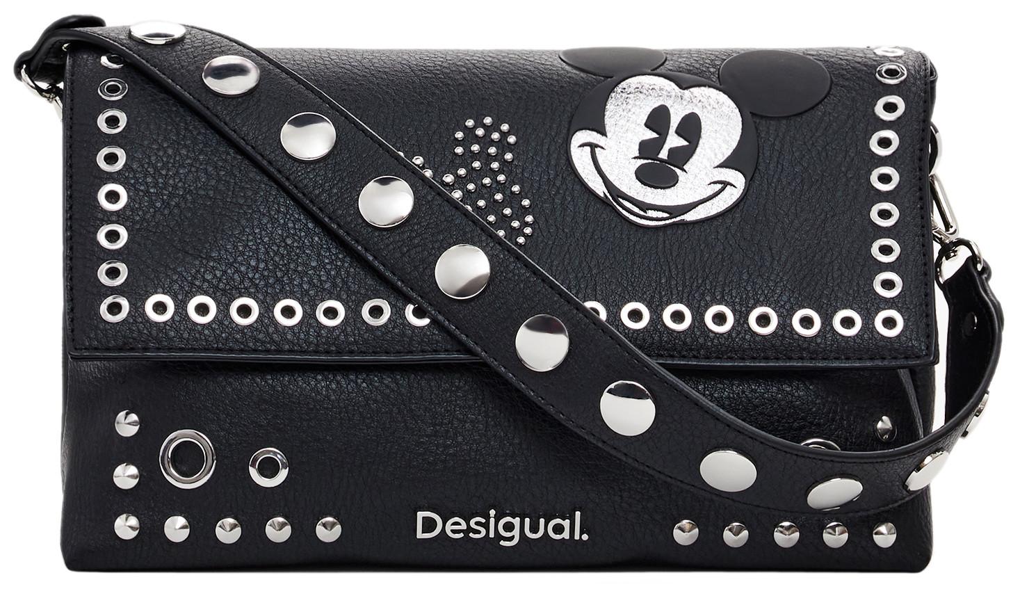 rockige Überschlagtasche Venecia 2.0 Mickey schwarz