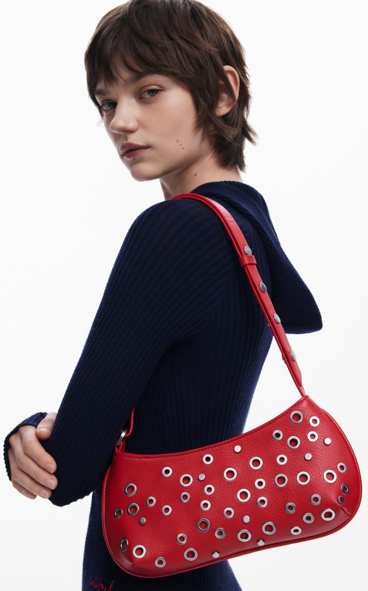 rockige kleine Umhängetasche Rebel Alsacia Clavel Red Desigual
