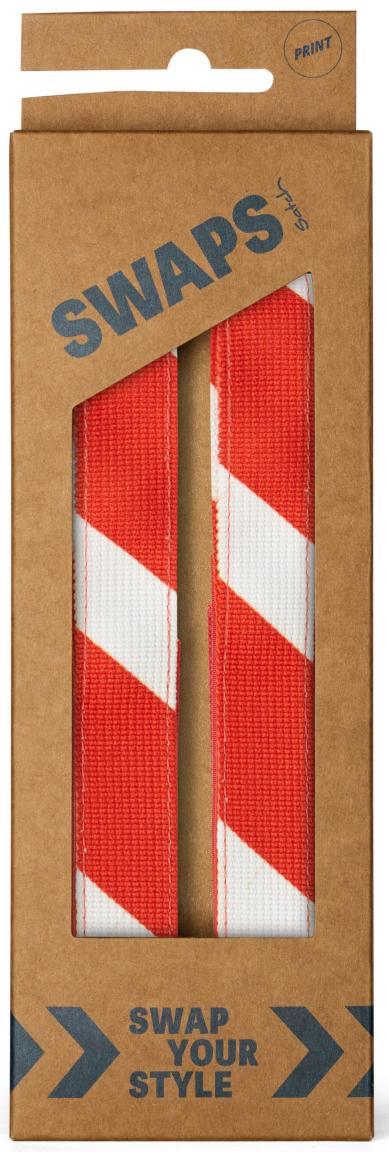 rot weiß Satch Pack Swaps Red & White mit Klettverschluss