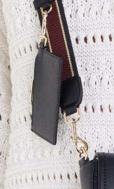 runde Damentasche mit Überschlag Dunkelblau Tommy Hilfiger