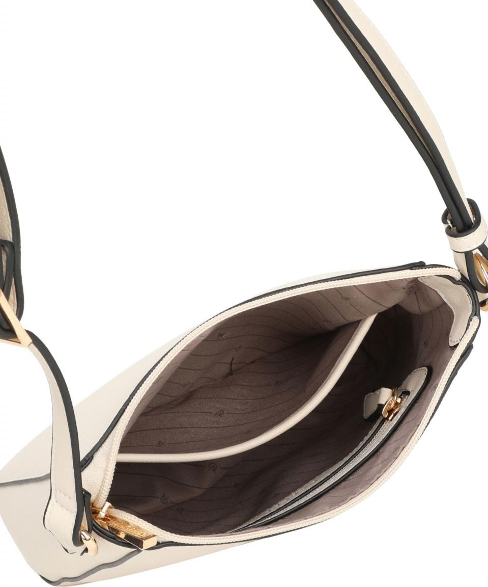 schlichte Crossover Tasche Damen Polly L. Credi Creme vegan