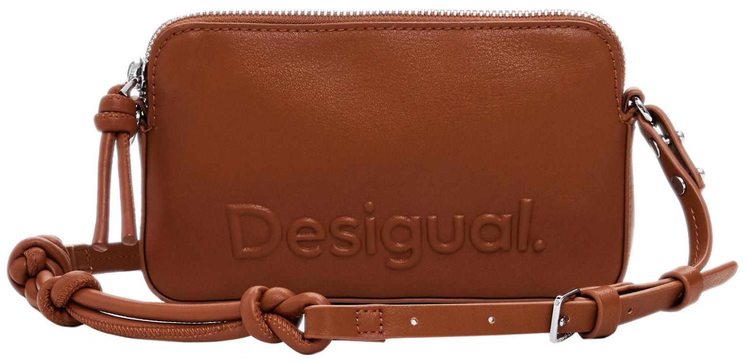 schmale Crossovertasche Desigual Handy Julia braun