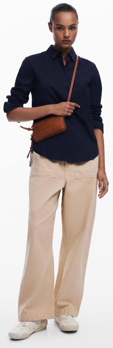schmale Crossovertasche Desigual Handy Julia braun