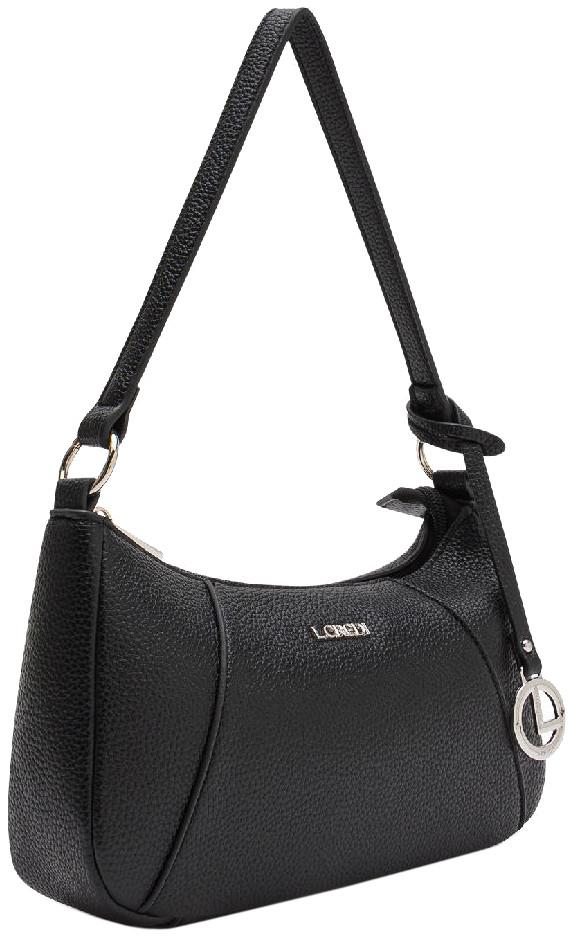 schmale Crossovertasche L.Credi Michaela schwarz klassisch