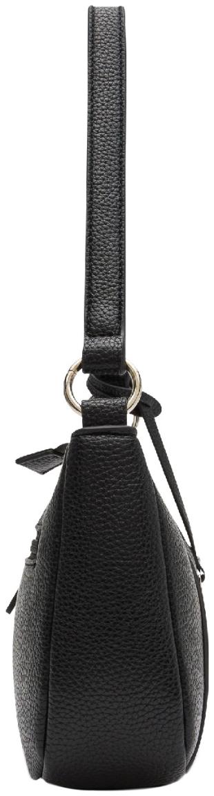 schmale Crossovertasche L.Credi Michaela schwarz klassisch