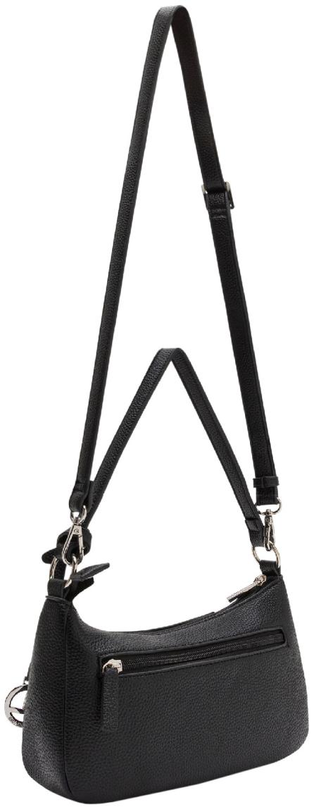 schmale Crossovertasche L.Credi Michaela schwarz klassisch