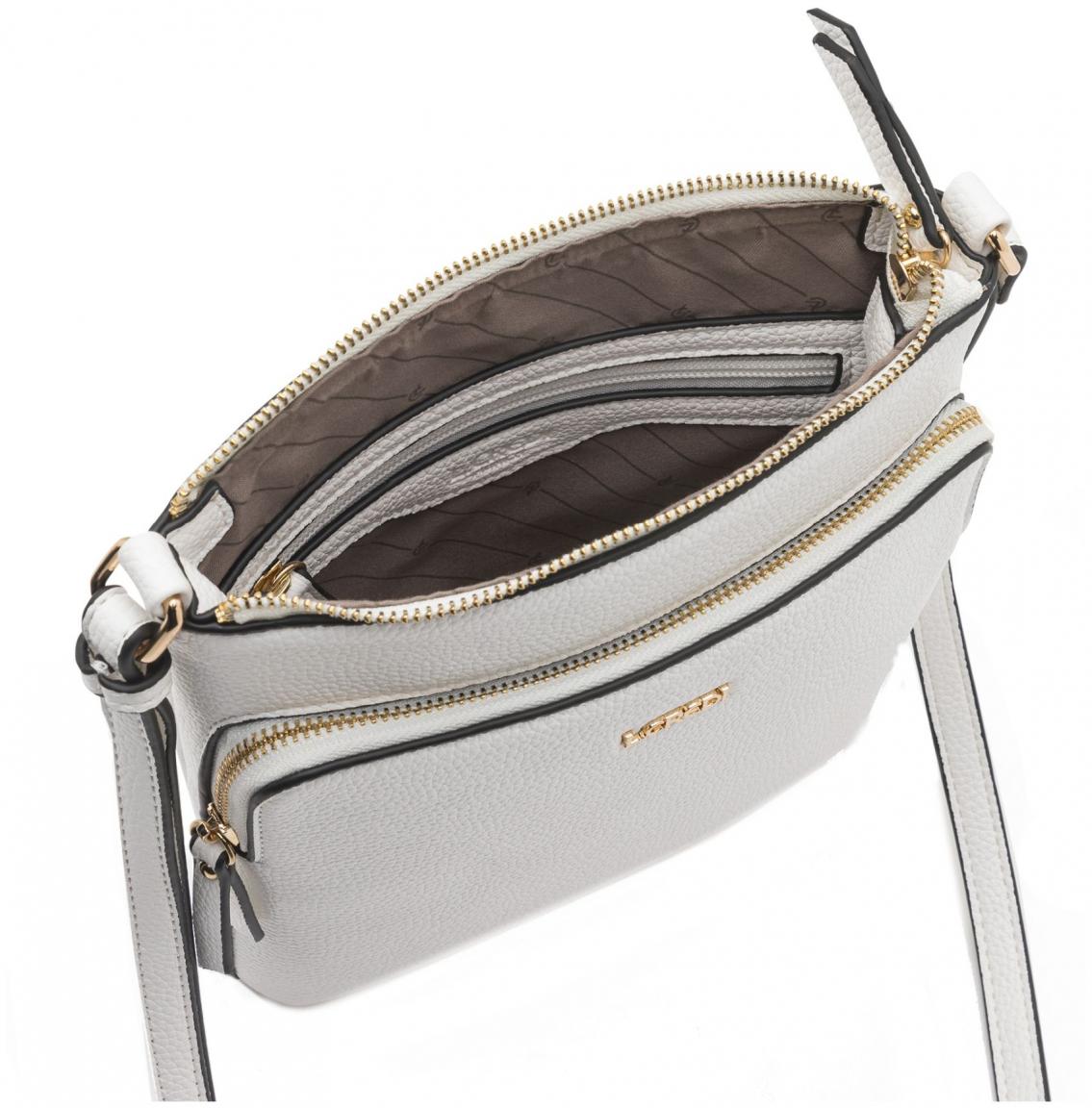 schmale Crossovertasche Olla L.Credi Weiß vegan