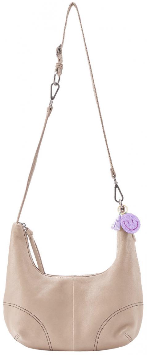 schmale Damentasche FREDsBRUDER Take A Smile beige Schimmer Chai Latte
