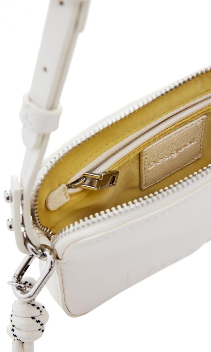 schmale Handytasche Desigual ecru Julia Logo crossover