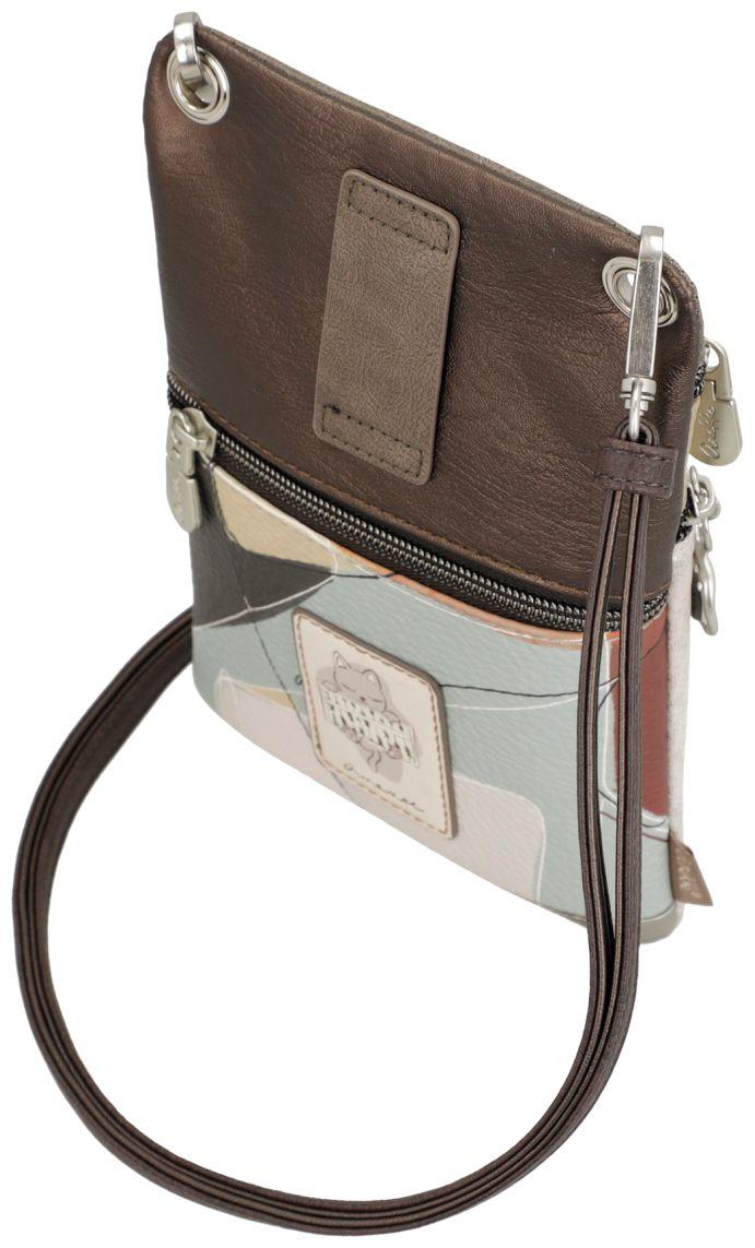 schmale Phone Bag Anekke beige Sophia Comicprint