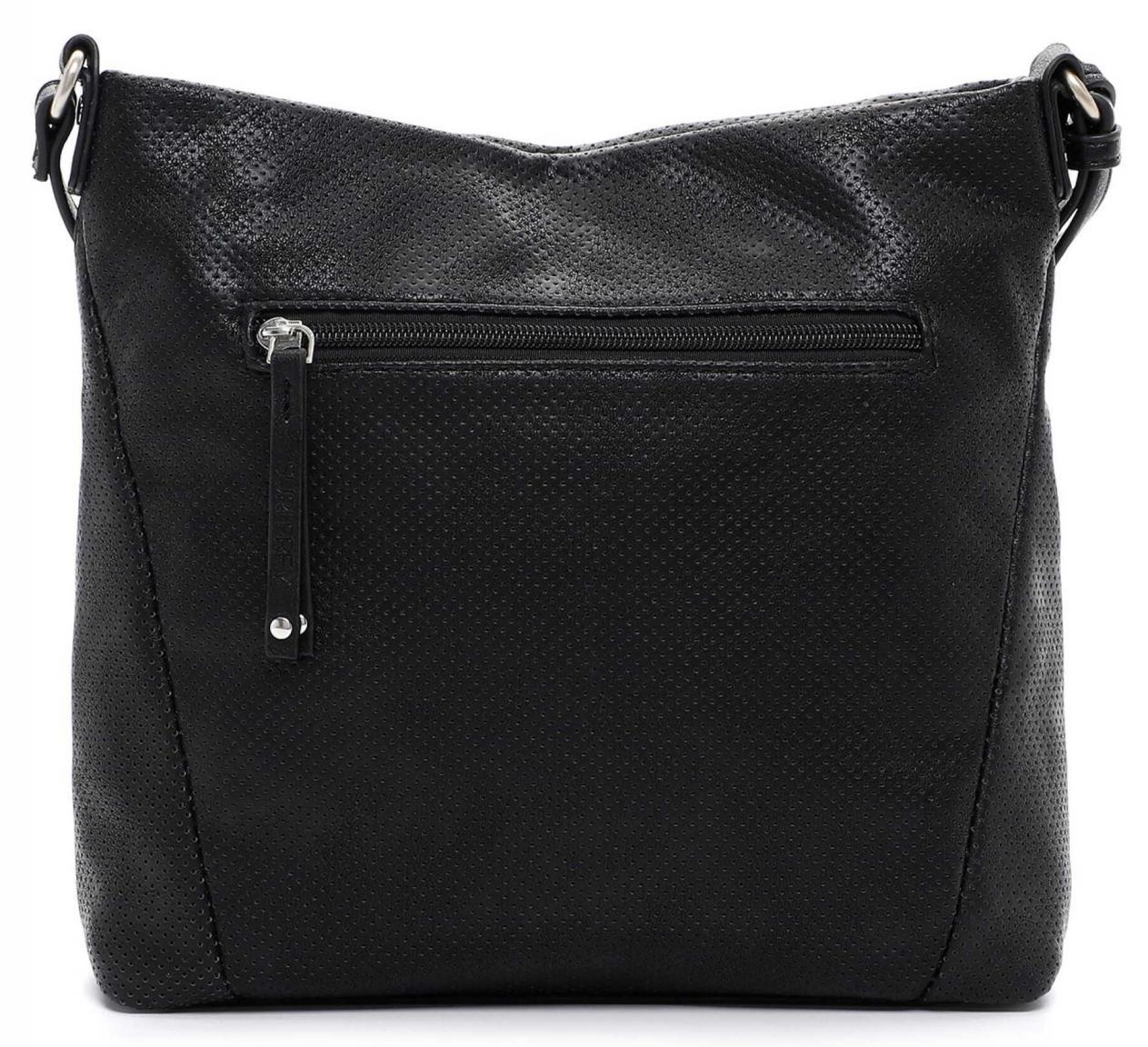 schwarz Crossovertasche Lochmuster black Suri Frey Bonny