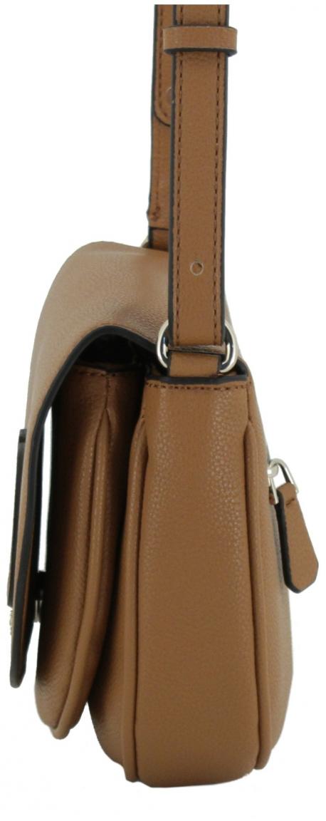 schwarz Überschlagtasche Logoapplikation Guess Calebra Crossbody Black