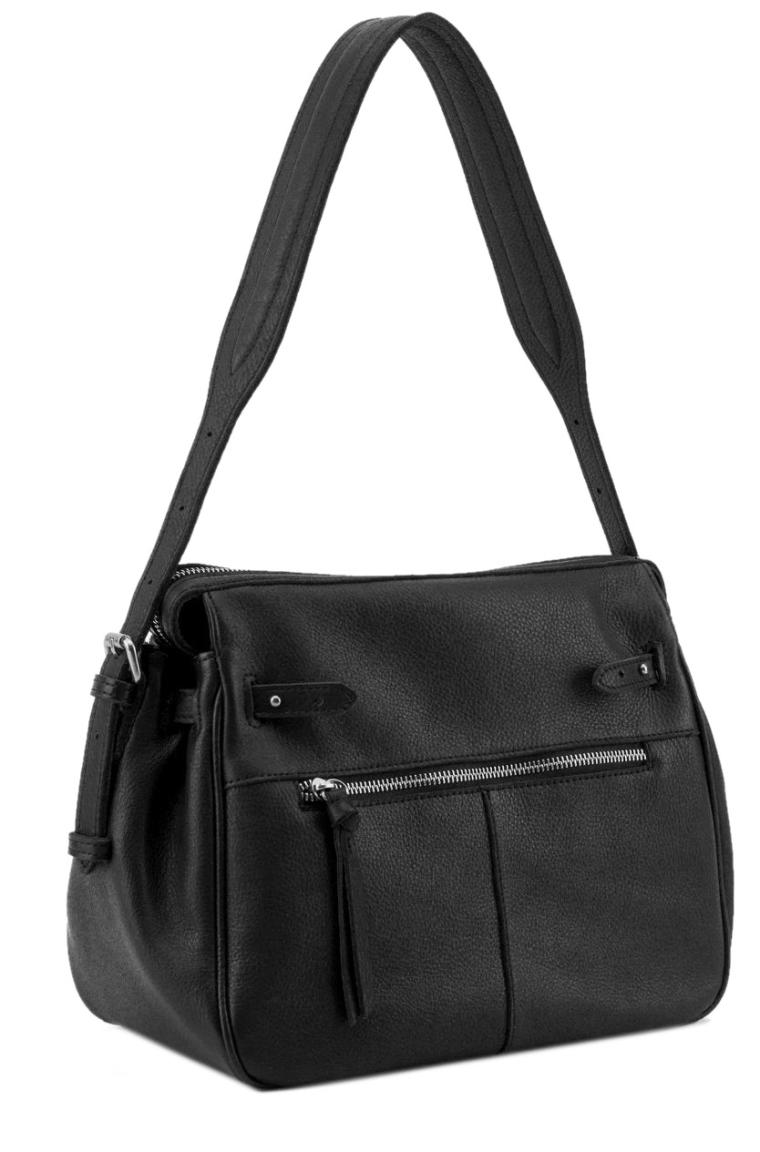 schwarze Beuteltasche FredsBruder My Forever Friend weiches Leder