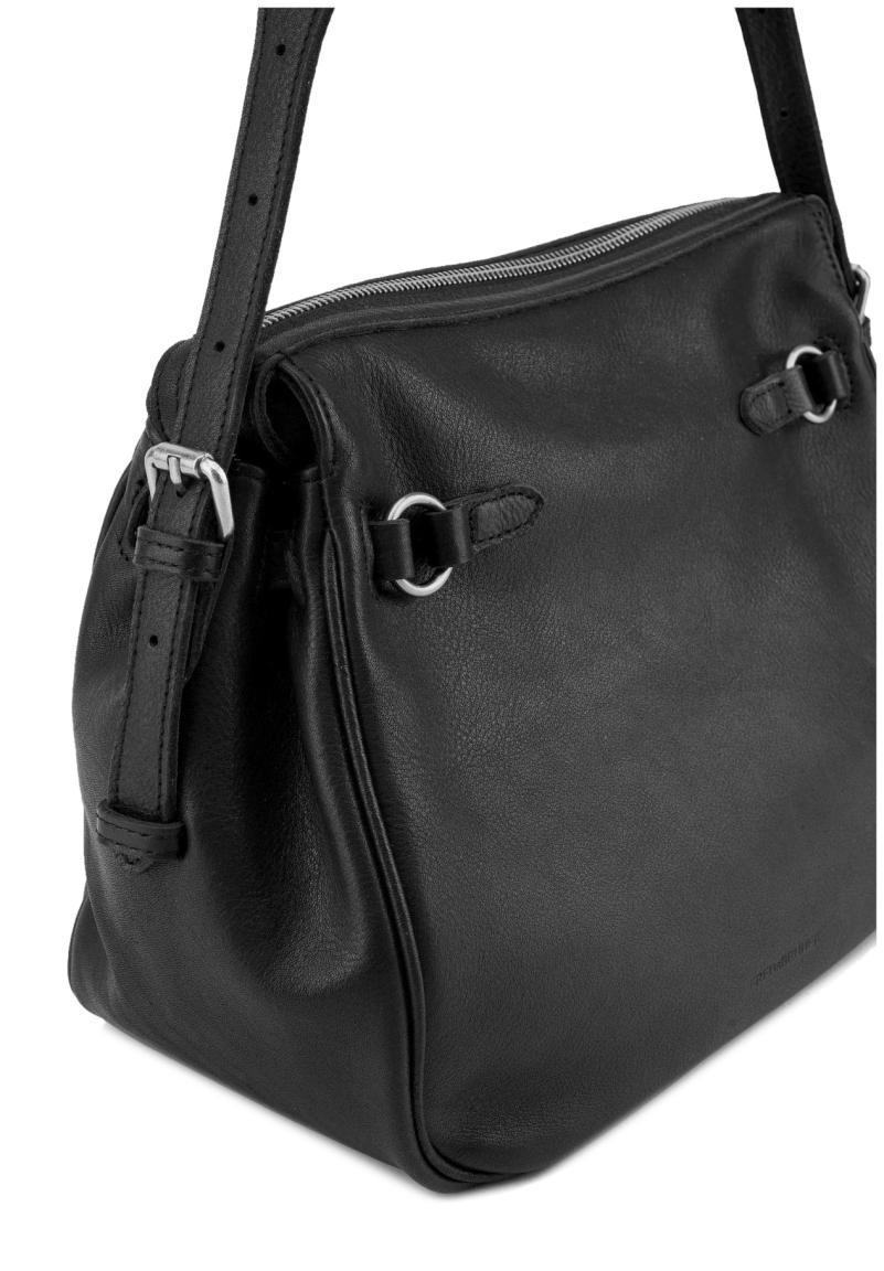 schwarze Beuteltasche FredsBruder My Forever Friend weiches Leder