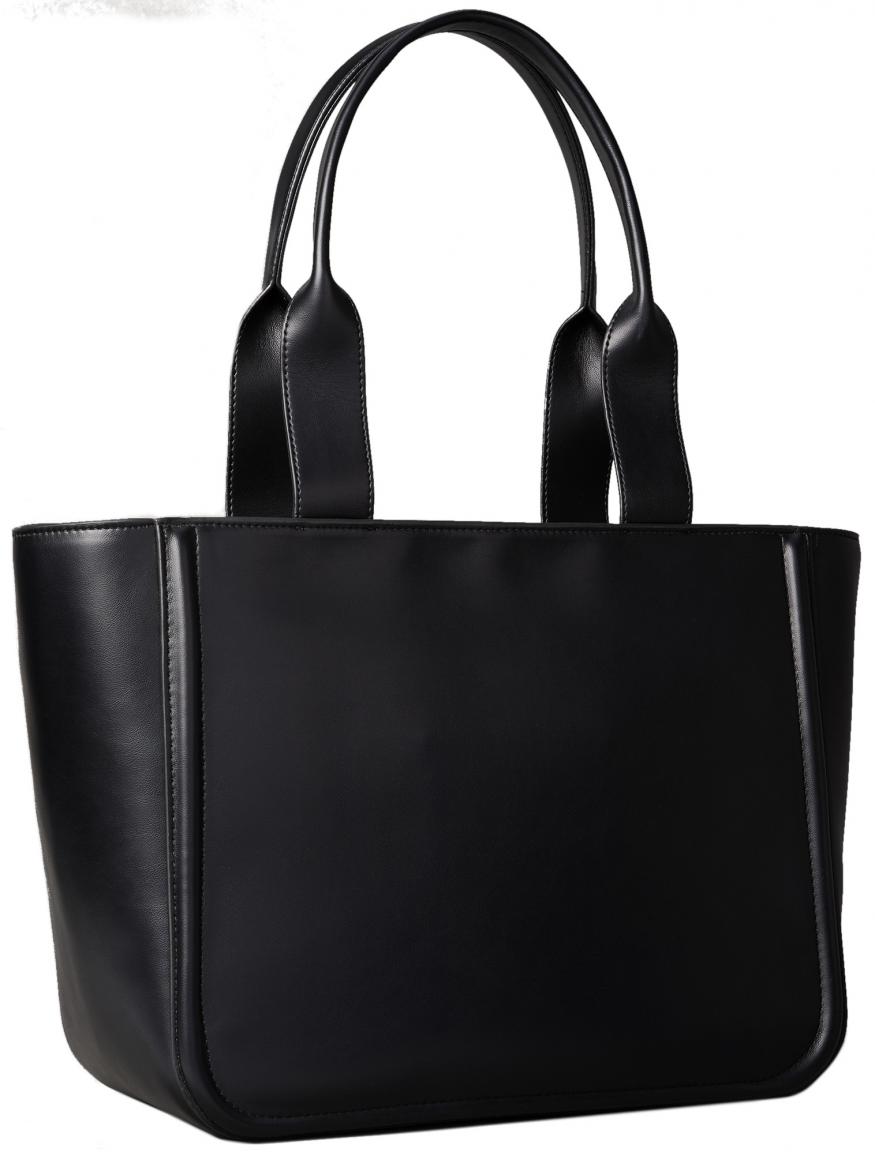 schwarze Calvin Klein Henkeltasche Medium Raised Tote CK