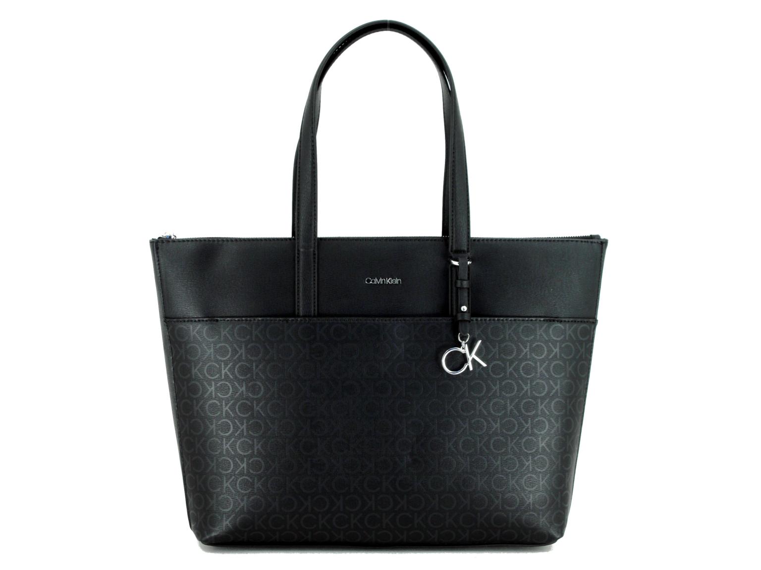 schwarze Damentasche CK Must Shopper Black Mono Calvin Klein