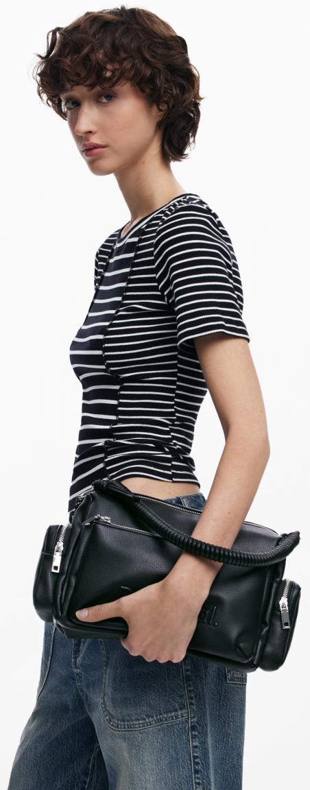 schwarze Desigual Habana Crossover Bag Logo