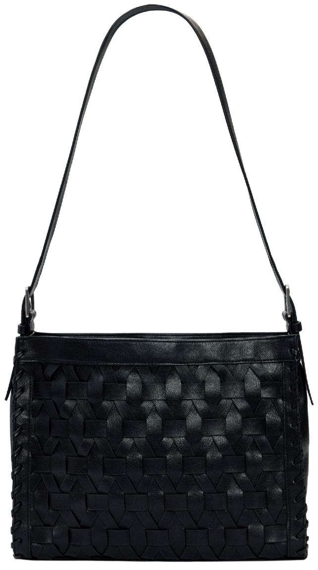 schwarze Desigual Handtasche feminin Buxton geflochten Argon
