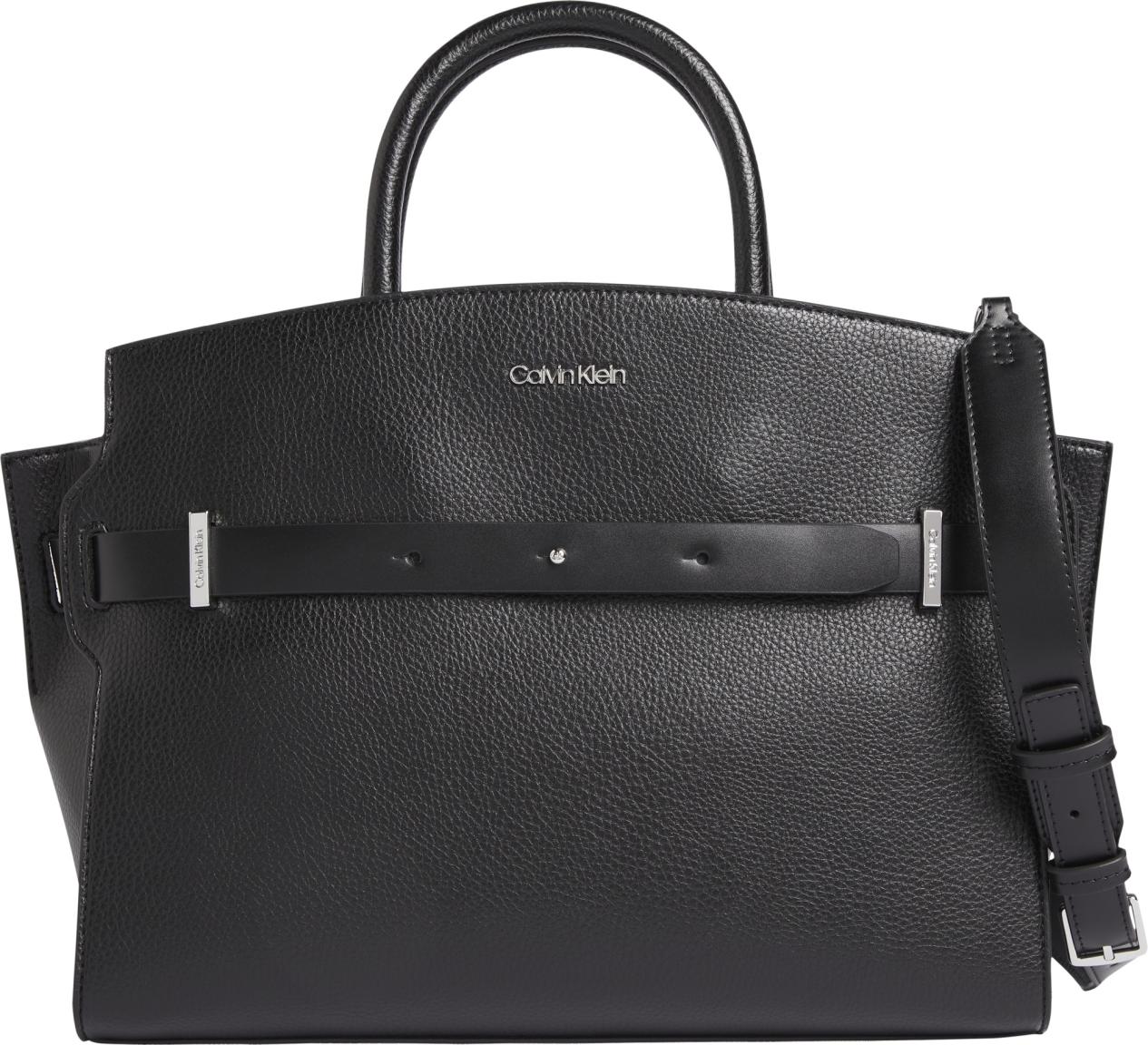 schwarze Kurzgrifftasche Calvin Klein CK Code Tote MD 