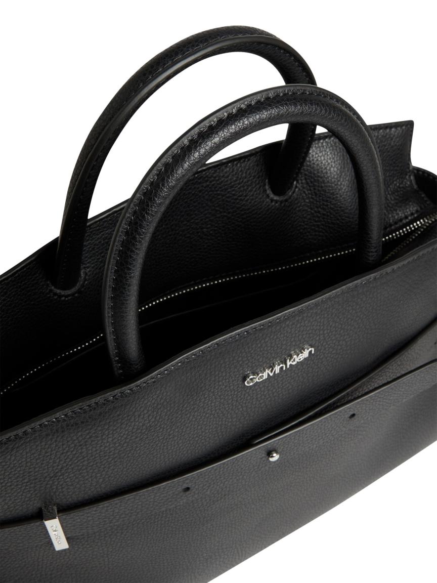 schwarze Kurzgrifftasche Calvin Klein CK Code Tote MD 