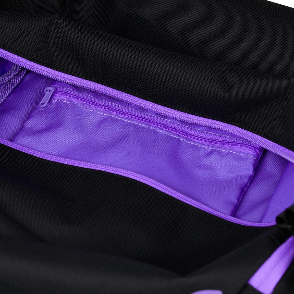 schwarze Satch Freizeittasche Schuhfach Purple Phantom lila