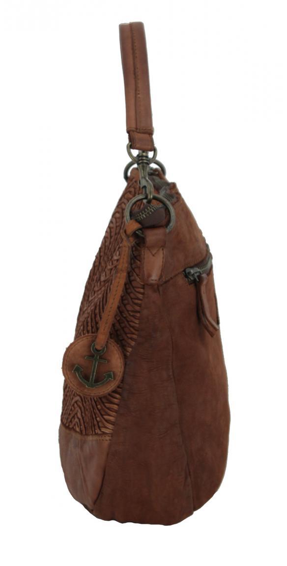 schwarze Schultertasche Wellenmuster Bella Harbour2nd Ash New Lines