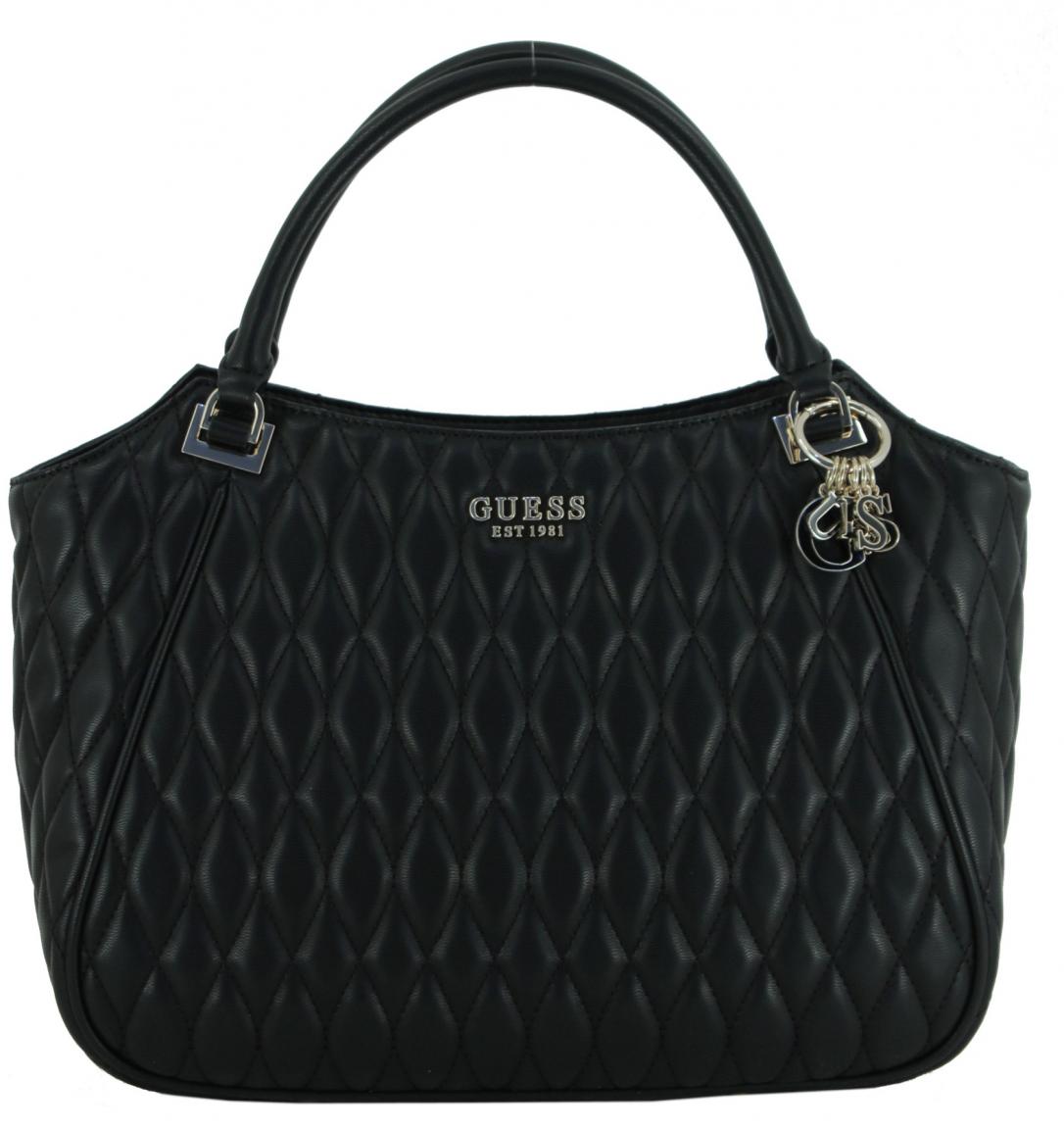 schwarze Stepptasche Guess Valla Tote Bag Black