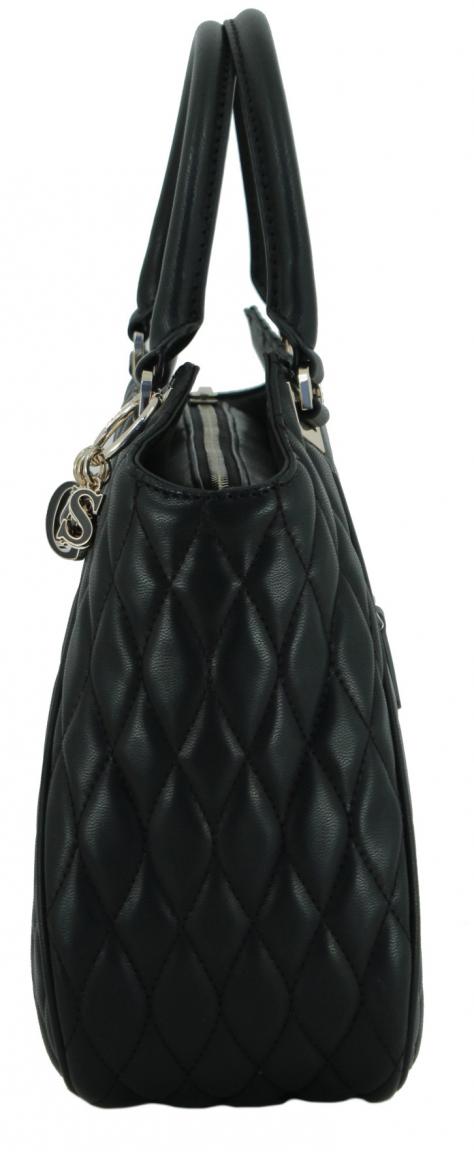 schwarze Stepptasche Guess Valla Tote Bag Black