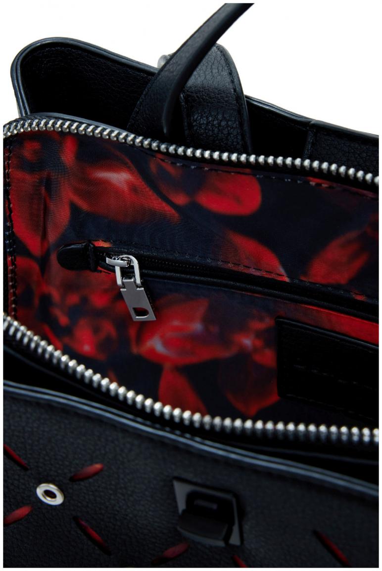 schwarzer Desigual Rucksack Cutouts Back Yankee Sumy Mini Nieten