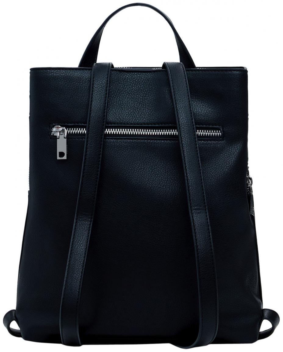 schwarzer Desigual Rucksack Cutouts Back Yankee Sumy Mini Nieten