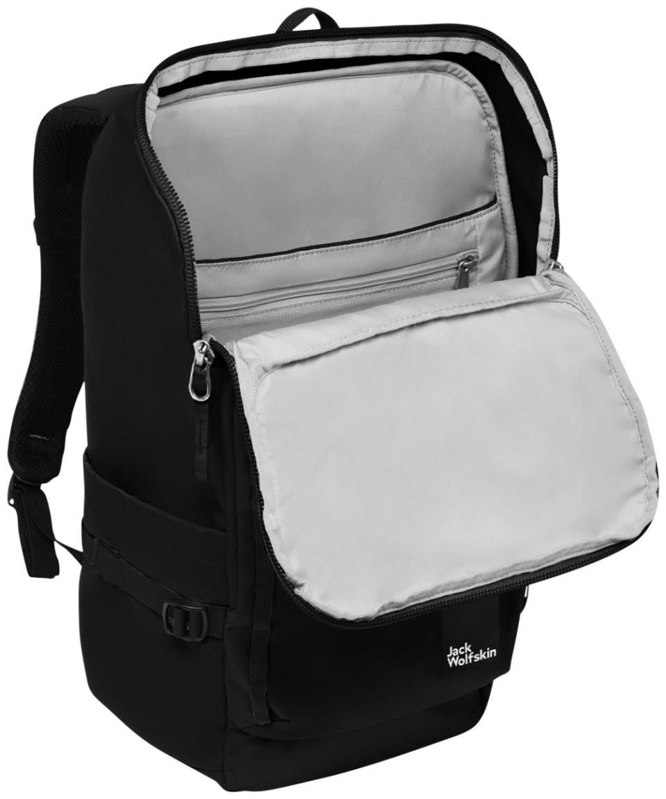 schwarzer Laptoprucksack Lyall Nylon JACK WOLFSKIN Black Bluesign