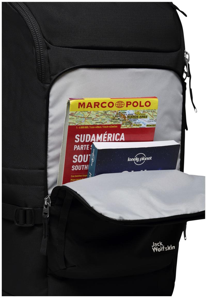 schwarzer Laptoprucksack Lyall Nylon JACK WOLFSKIN Black Bluesign