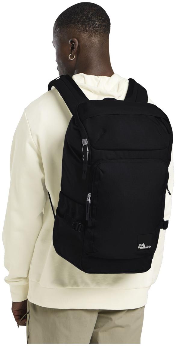 schwarzer Laptoprucksack Lyall Nylon JACK WOLFSKIN Black Bluesign