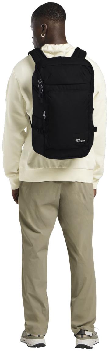 schwarzer Laptoprucksack Lyall Nylon JACK WOLFSKIN Black Bluesign