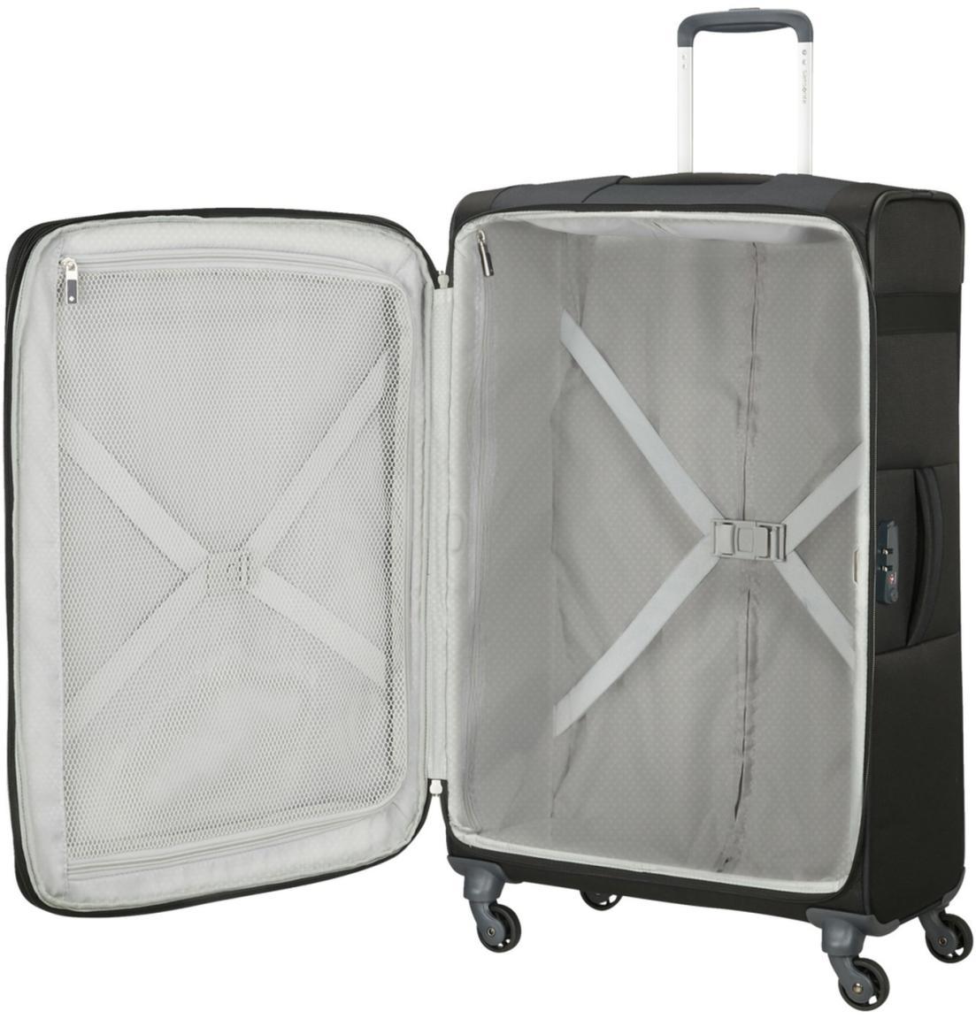 schwarzer Reisetrolley Spinner 4-Rad schwarz Samsonite Citybeat L 78cm