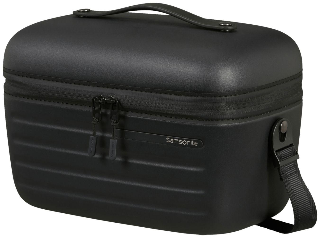 schwarzes Hartschalen Samsonite Beauty Case Stackd Black