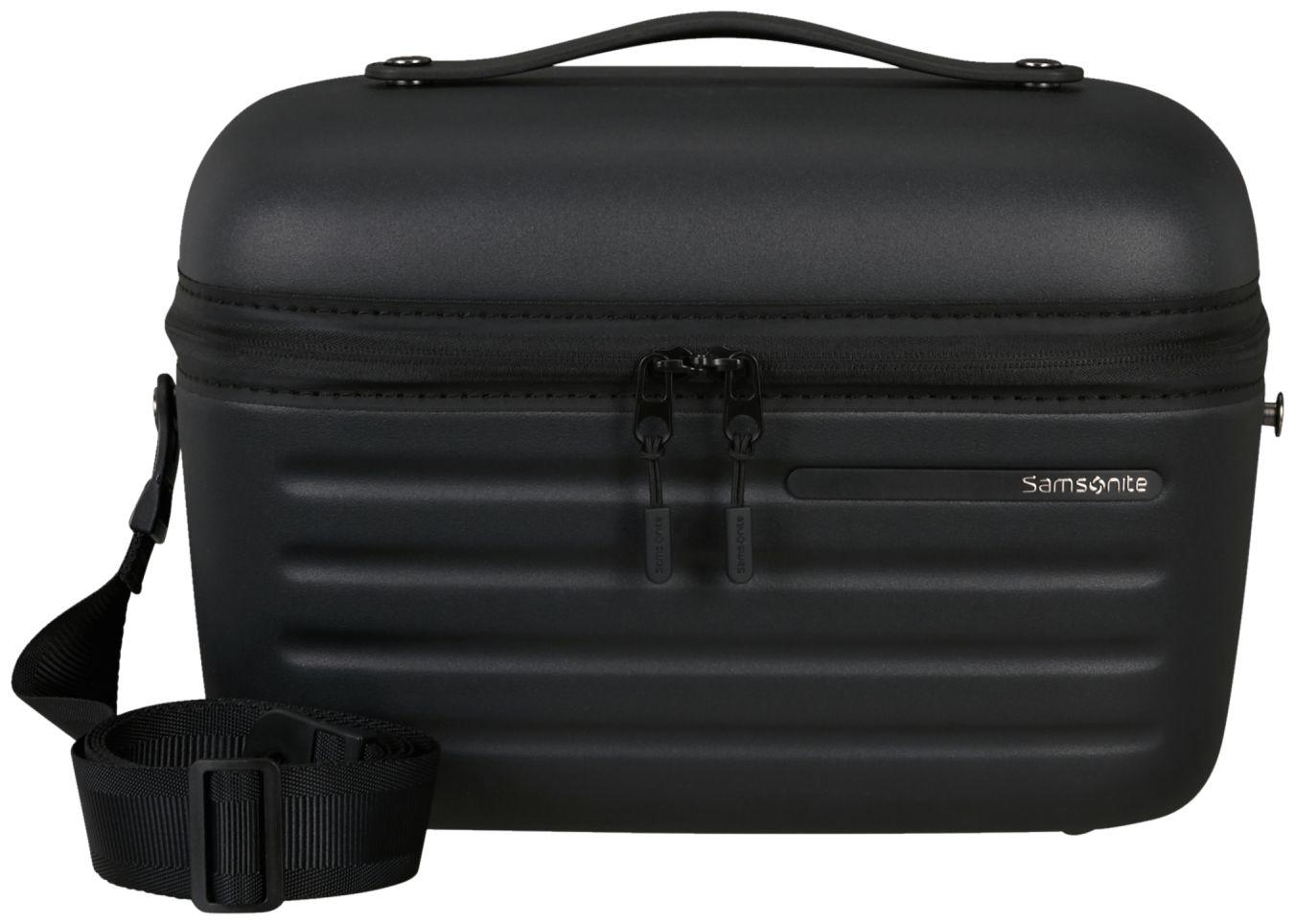 schwarzes Hartschalen Samsonite Beauty Case Stackd Black