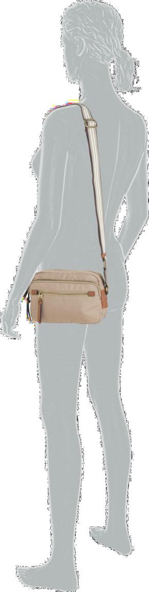 sportliche Crossovertasche Damen Camelbraun Camel Active Bari Medium