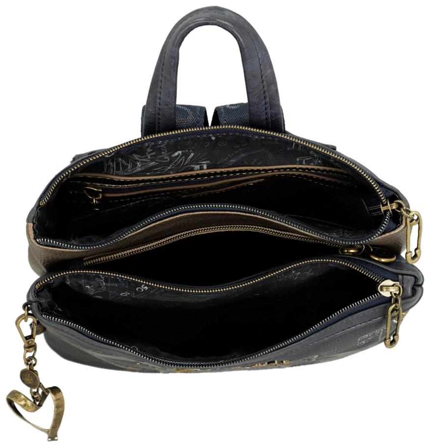 strassbesetzter Damenrucksack Anekke Mademoiselle Boutique dunkelblau