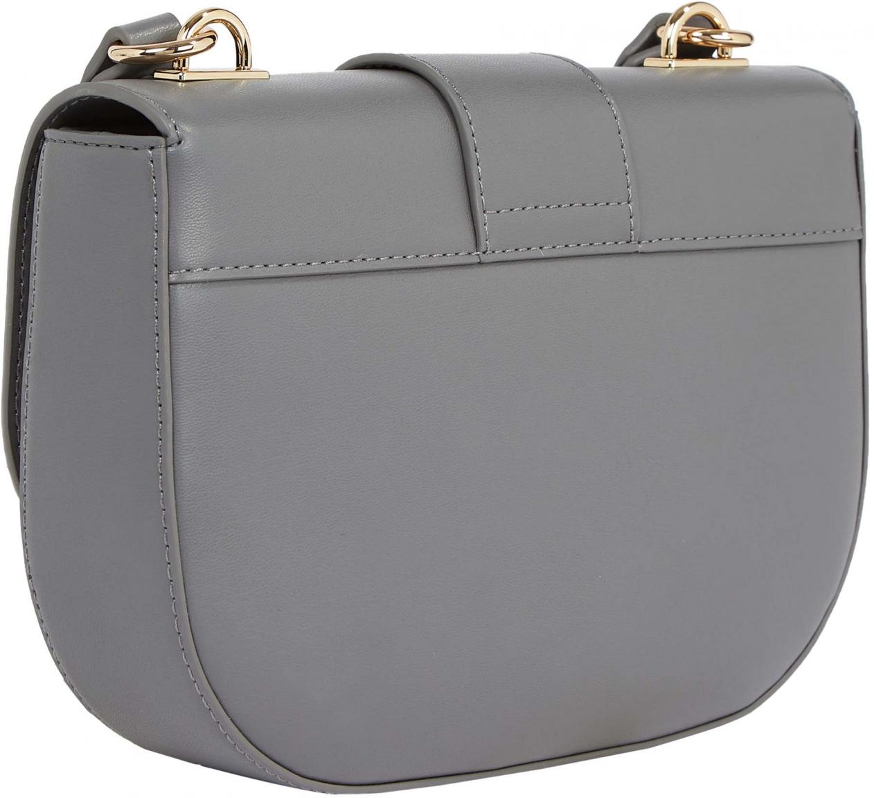 stylische Tommy Hilfiger Tasche Damen TH Luxe Crossover grey line